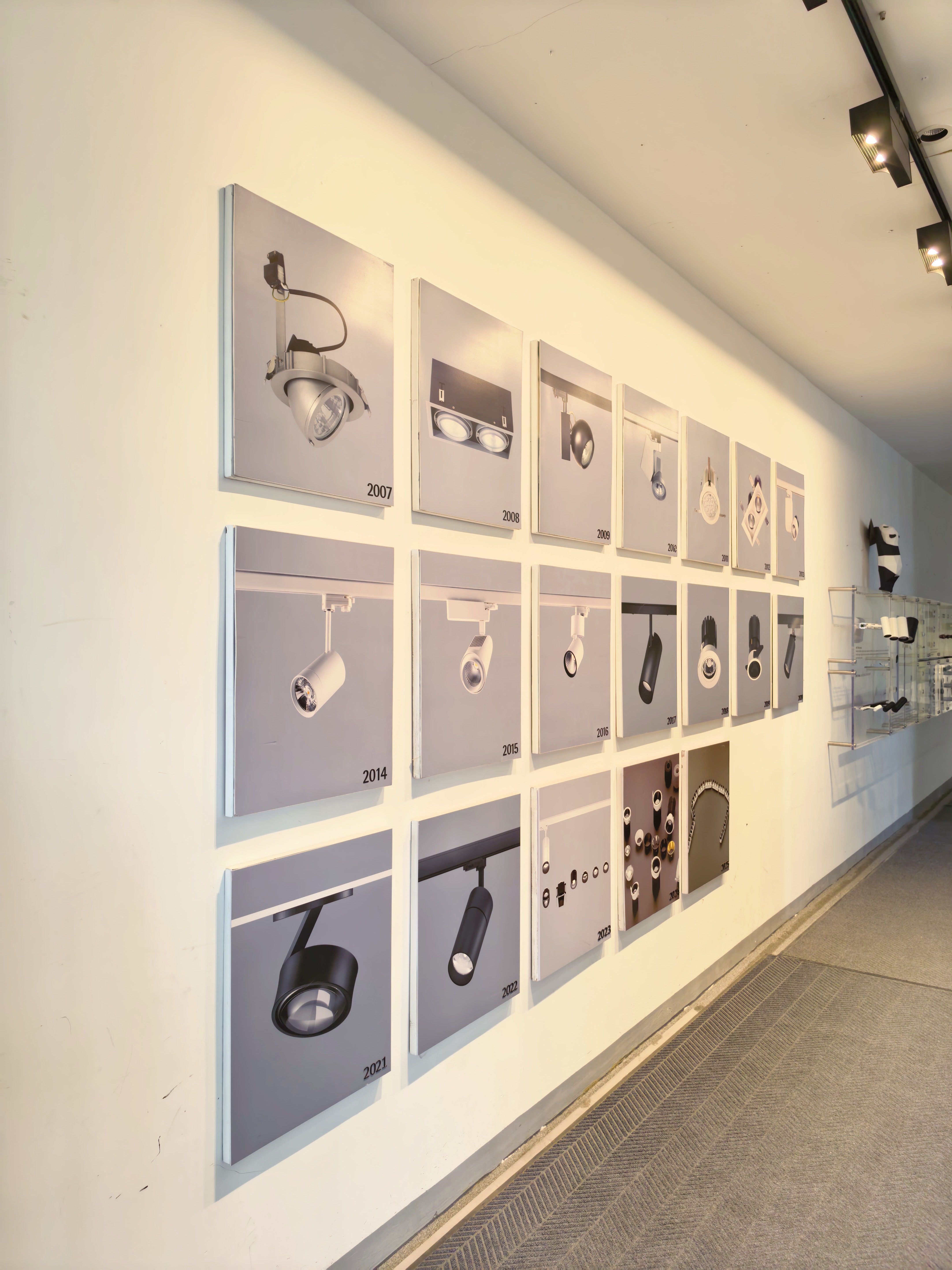 Artdon architectural lighting showroom with complete lighting product families