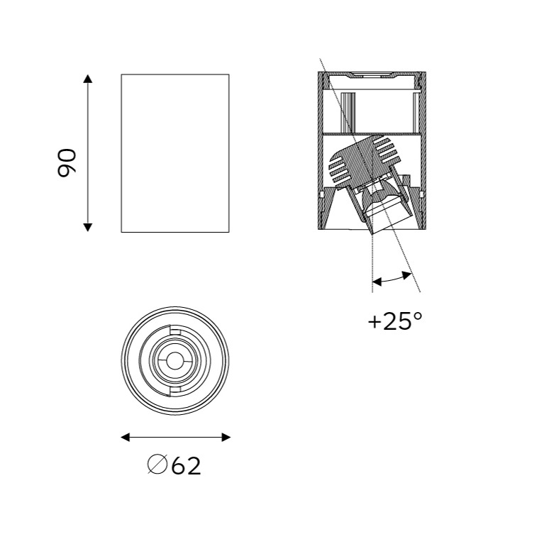 ADJ 62 dimension drawing