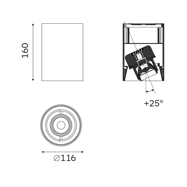 ADJ 116 dimension drawing