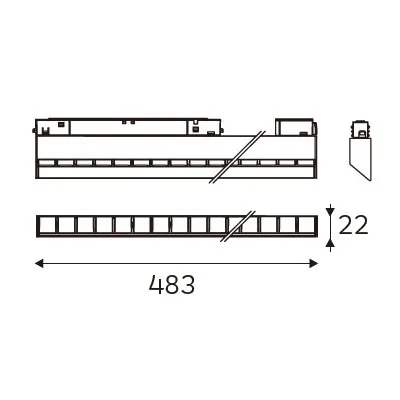 MAGENTRA 483 dimension drawing