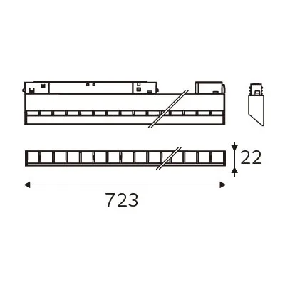 MAGENTRA 723 dimension drawing