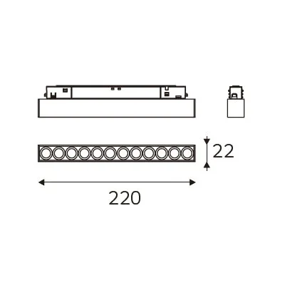 MAGENTRA 220 dimension drawing