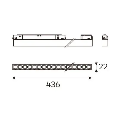 MAGENTRA 436 dimension drawing