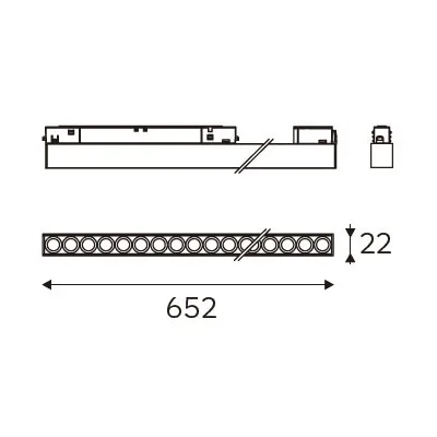 MAGENTRA 652 dimension drawing