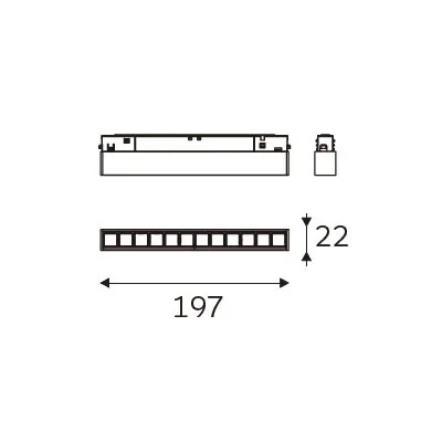 MAGENTRA 197 dimension drawing