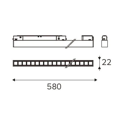MAGENTRA 580 dimension drawing