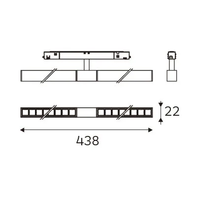 MAGENTRA 438 dimension drawing
