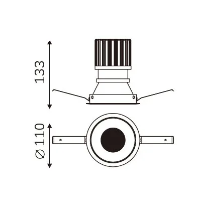 FLEXI 100 dimension drawing