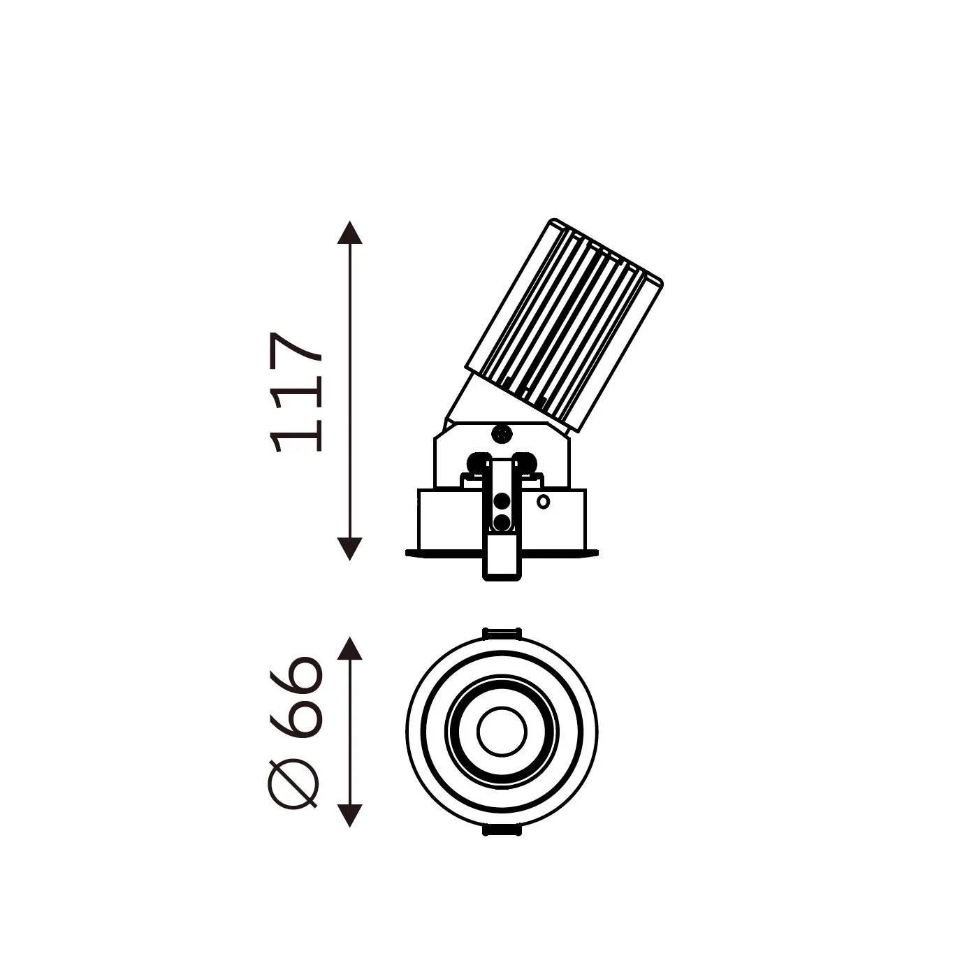 LITE PRO 60 dimension drawing