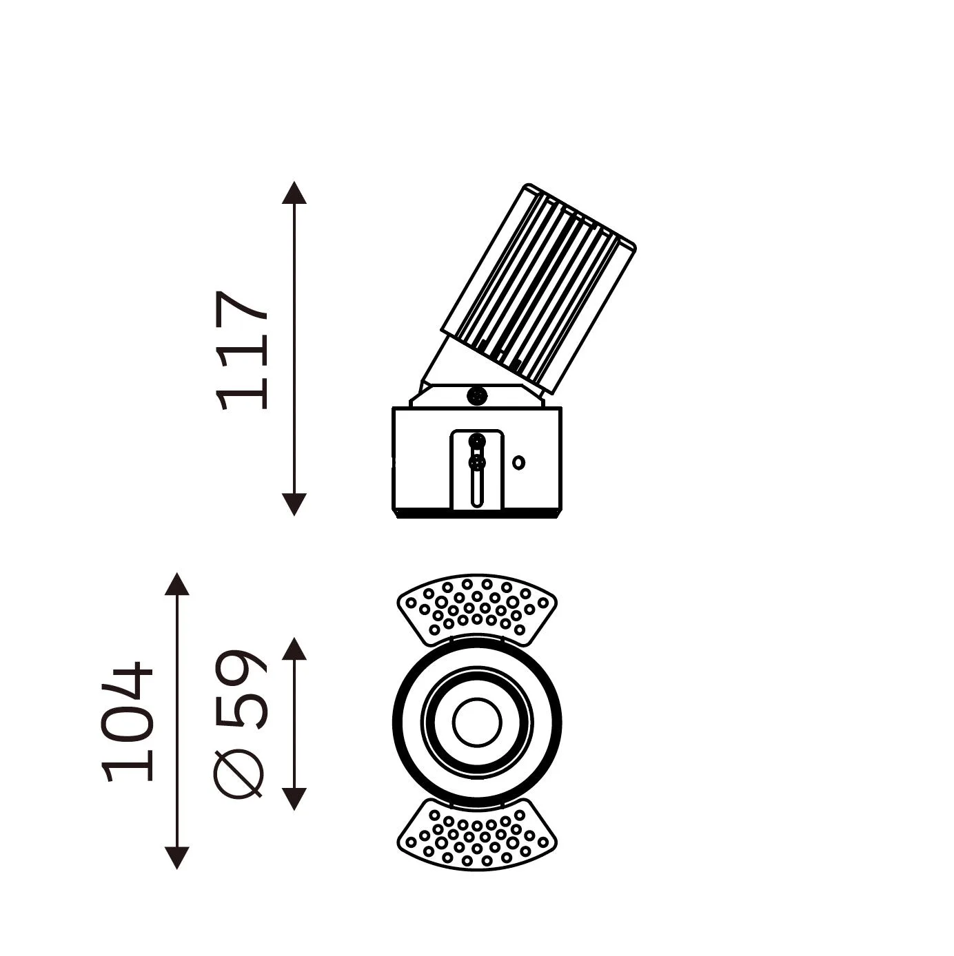 LITE PRO 60 dimension drawing