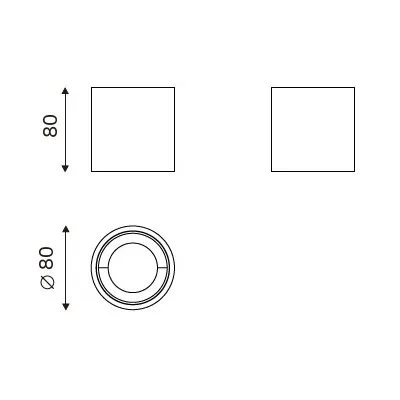 CLA 80 dimension drawing