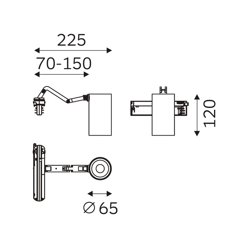 ARMI 32.06528 dimensioned technical drawing