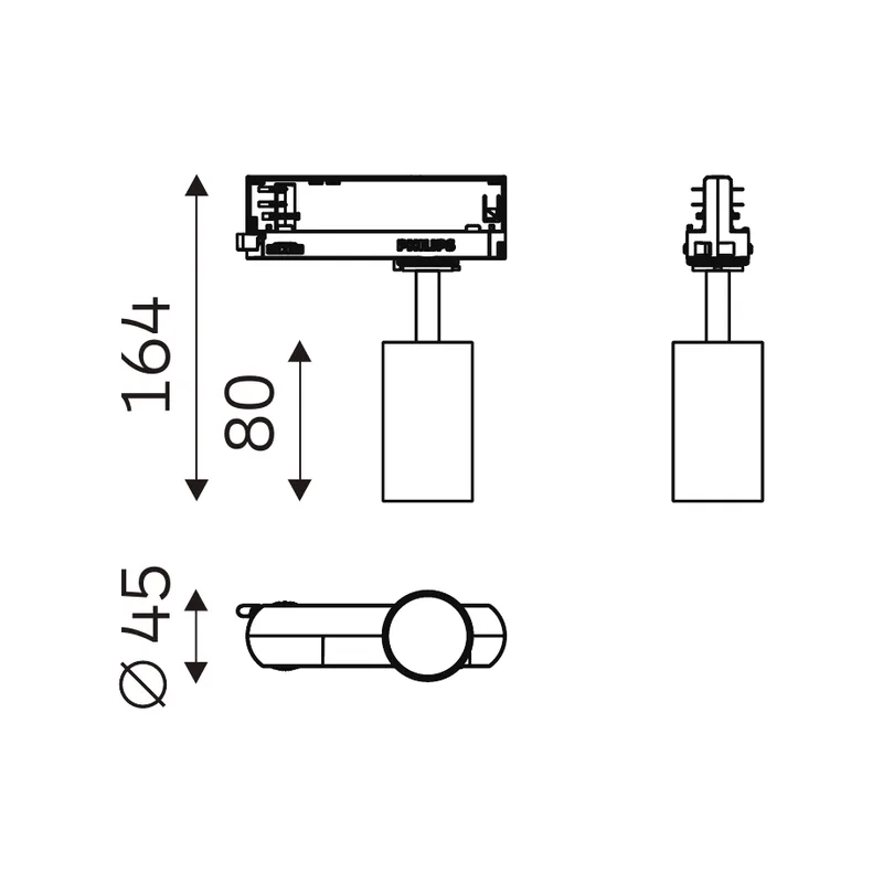 BEAMX 32.04536 dimensioned technical drawing