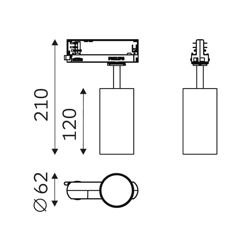 BEAMX 32.06229 dimensioned technical drawing