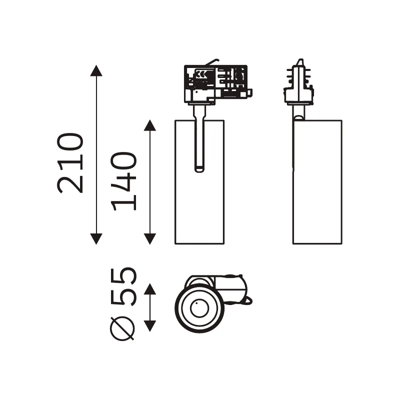 SPECTRUM 32.05522 dimensioned technical drawing