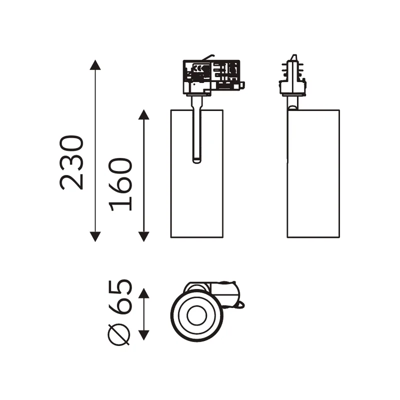 SPECTRUM 32.06519 dimensioned technical drawing