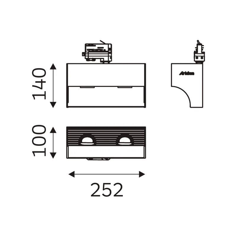 ARCWASH 33.10011 dimensioned technical drawing