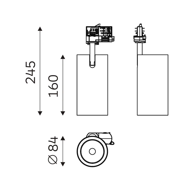 MODU 32.08433 dimensioned technical drawing