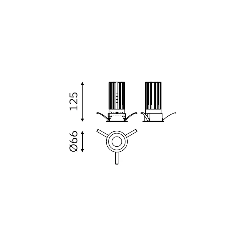 MOVA TRIM 51.06011 dimensioned technical drawing