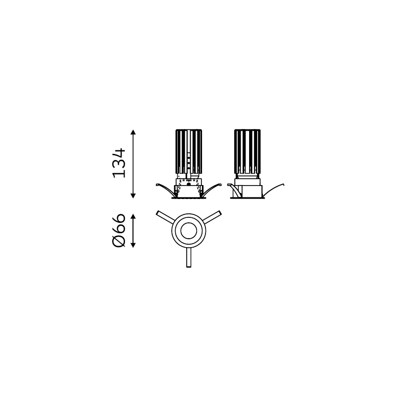 MOVA TRIM 51.06012 dimensioned technical drawing