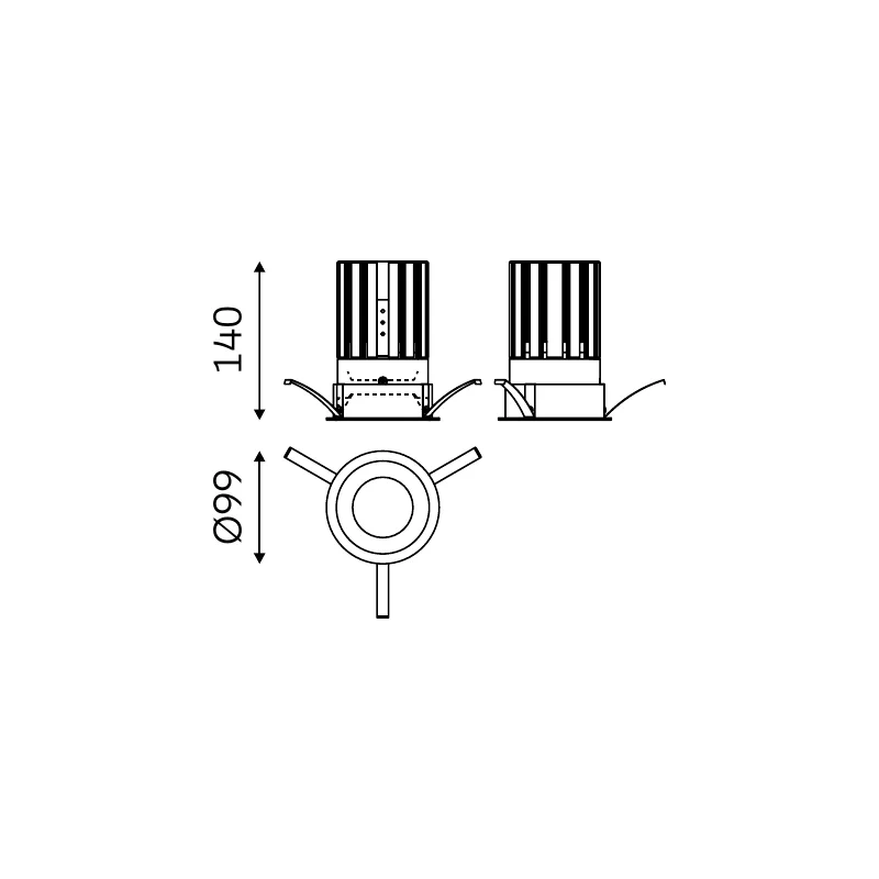 MOVA TRIM 51.09013 dimensioned technical drawing