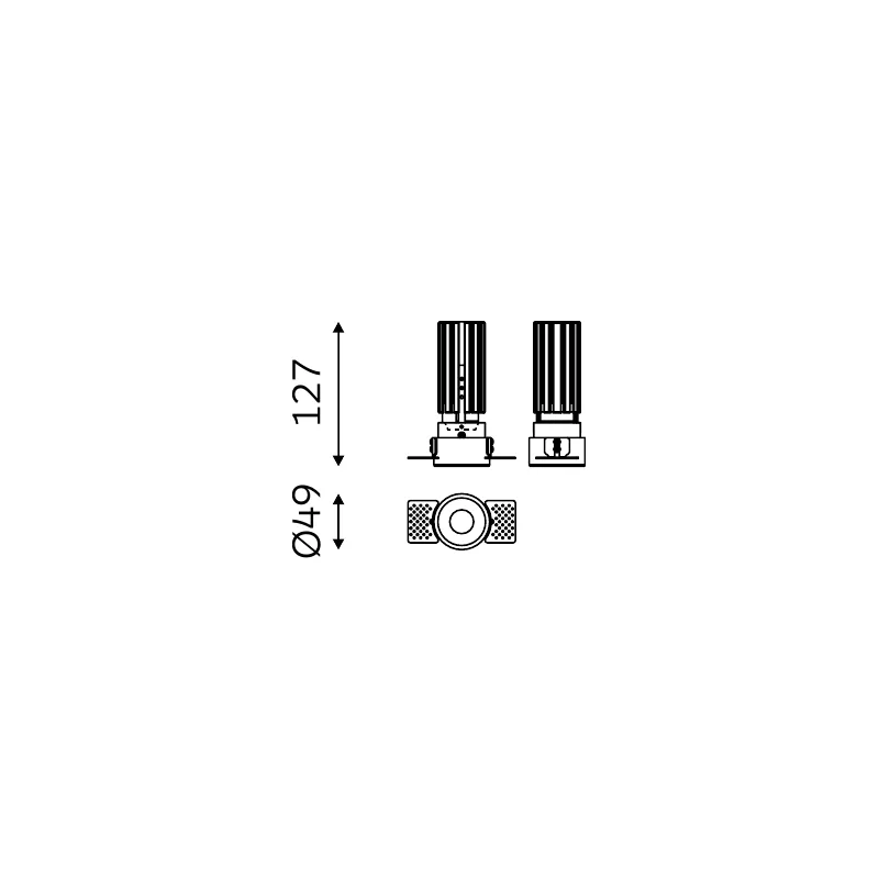 MOVA WINGED TRIMLESS 60.05013 dimensioned technical drawing