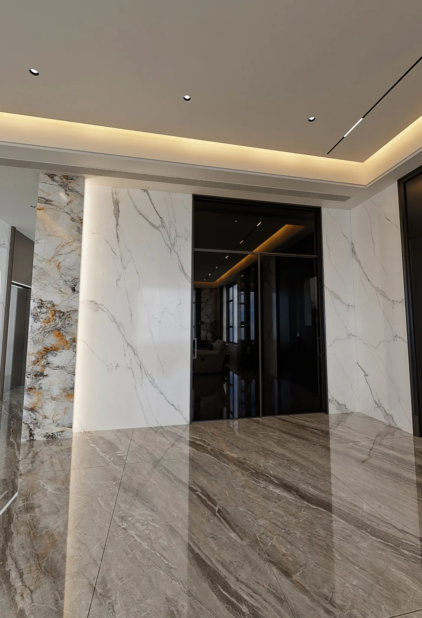 Villa Entrances & Stair Halls lighting application