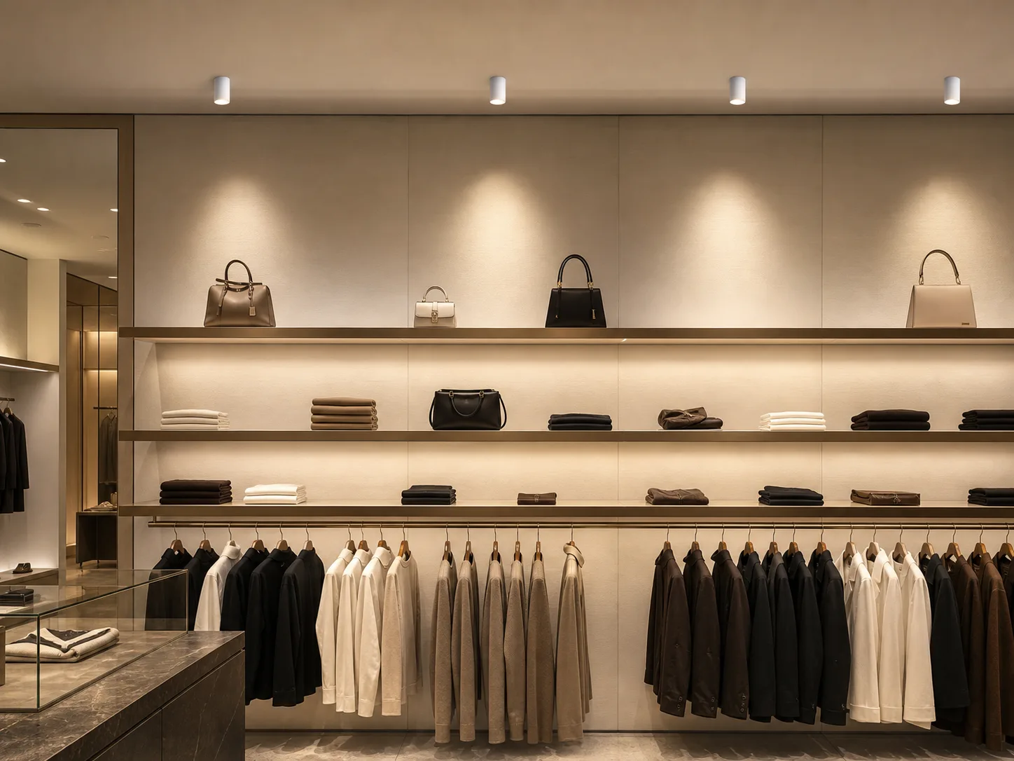 Retail Display Wall Lighting application