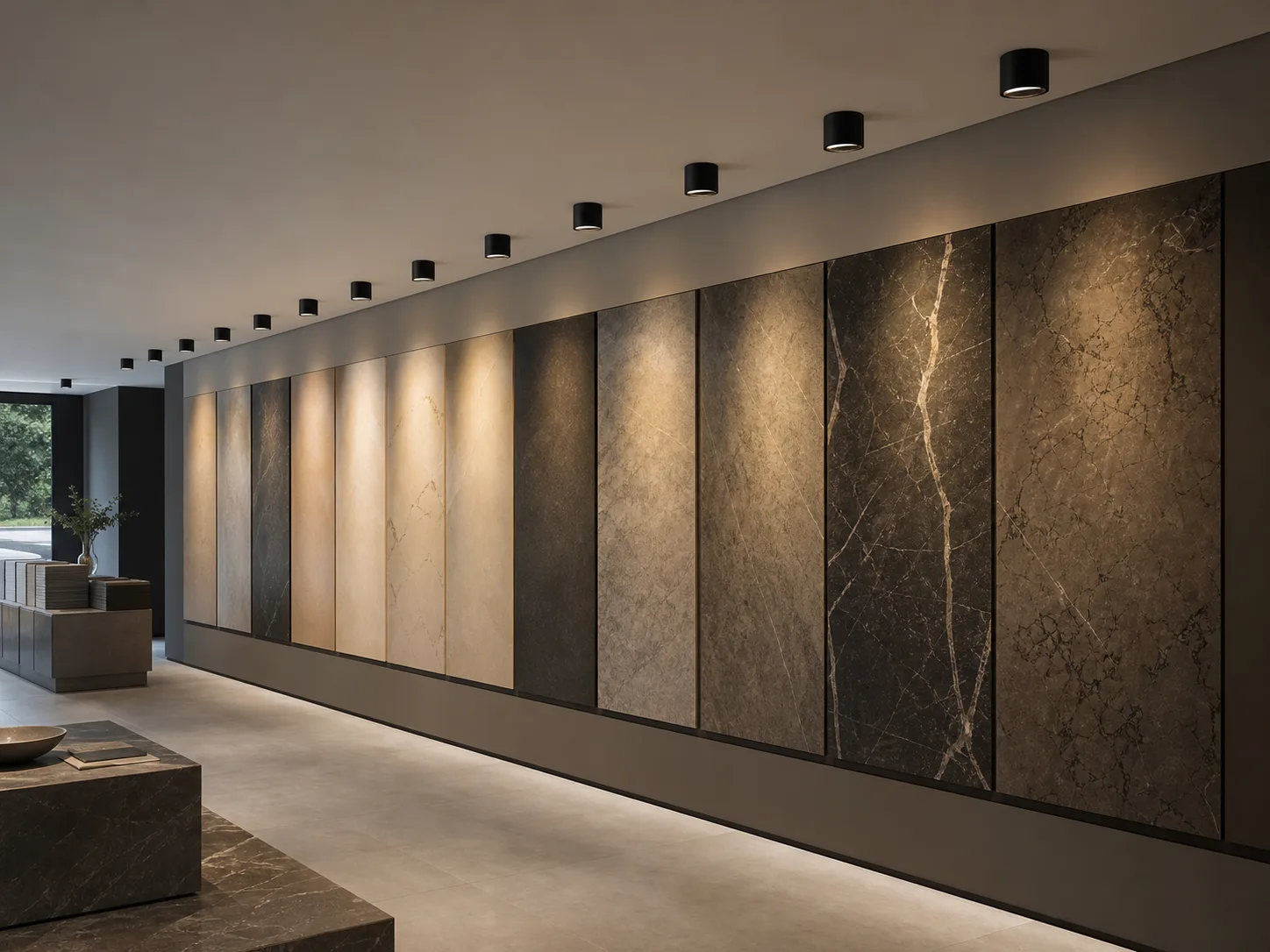 Materials Showroom Lighting application