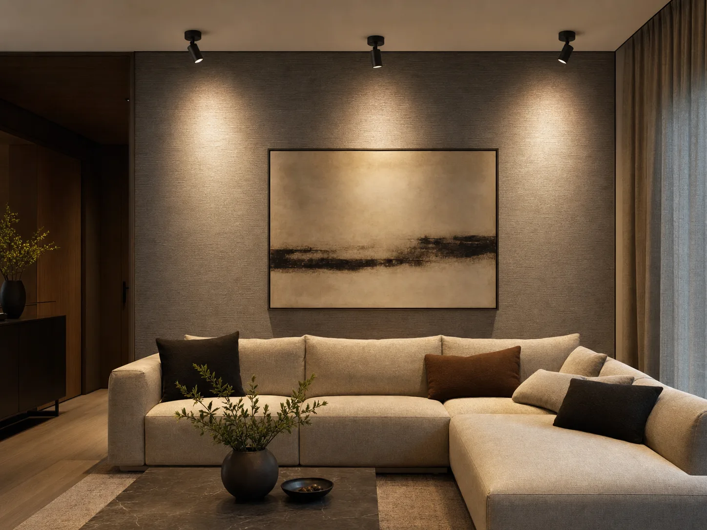 Artwork & Feature Displays lighting application