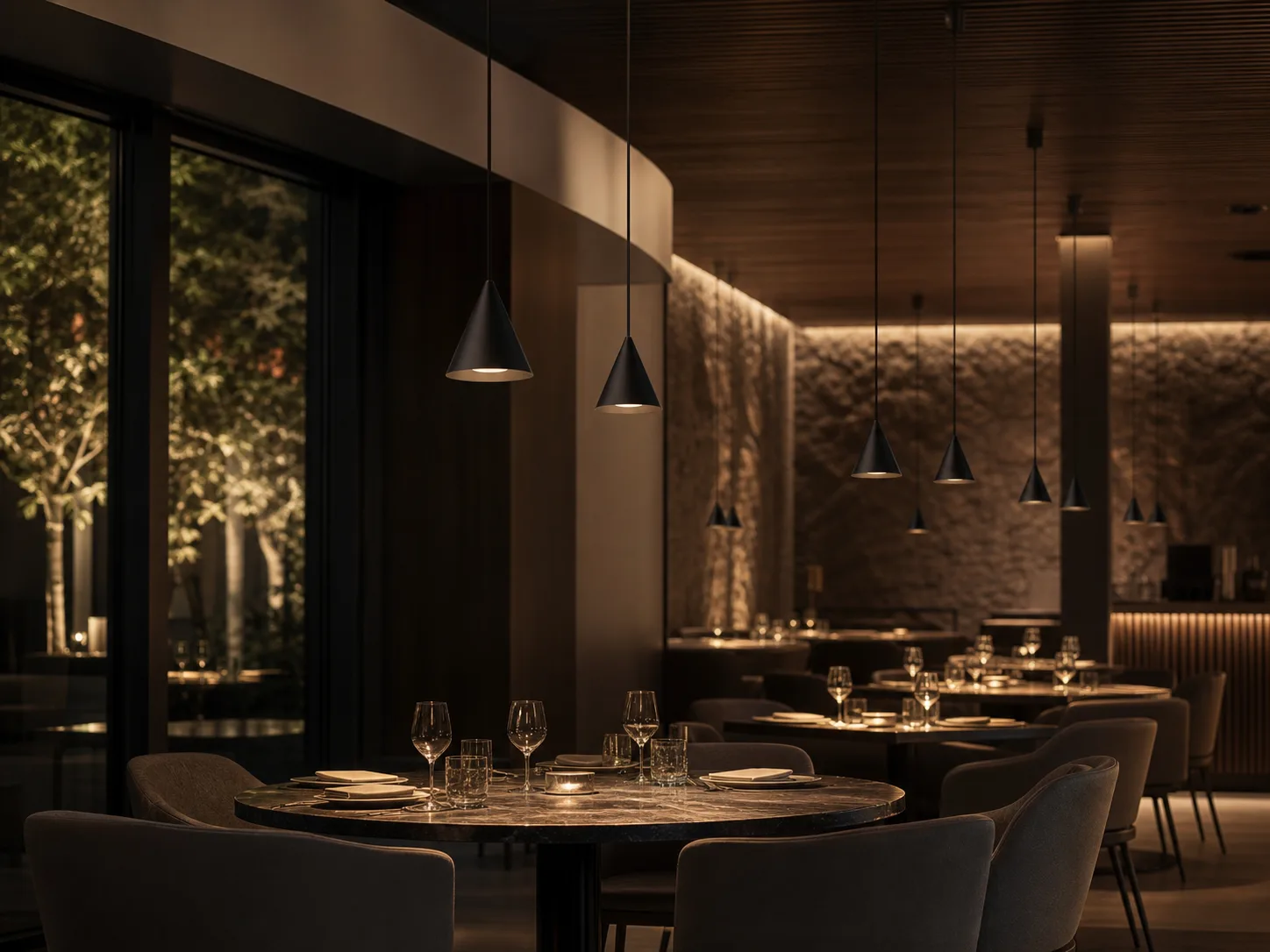 Hotel Restaurants & Bars lighting application