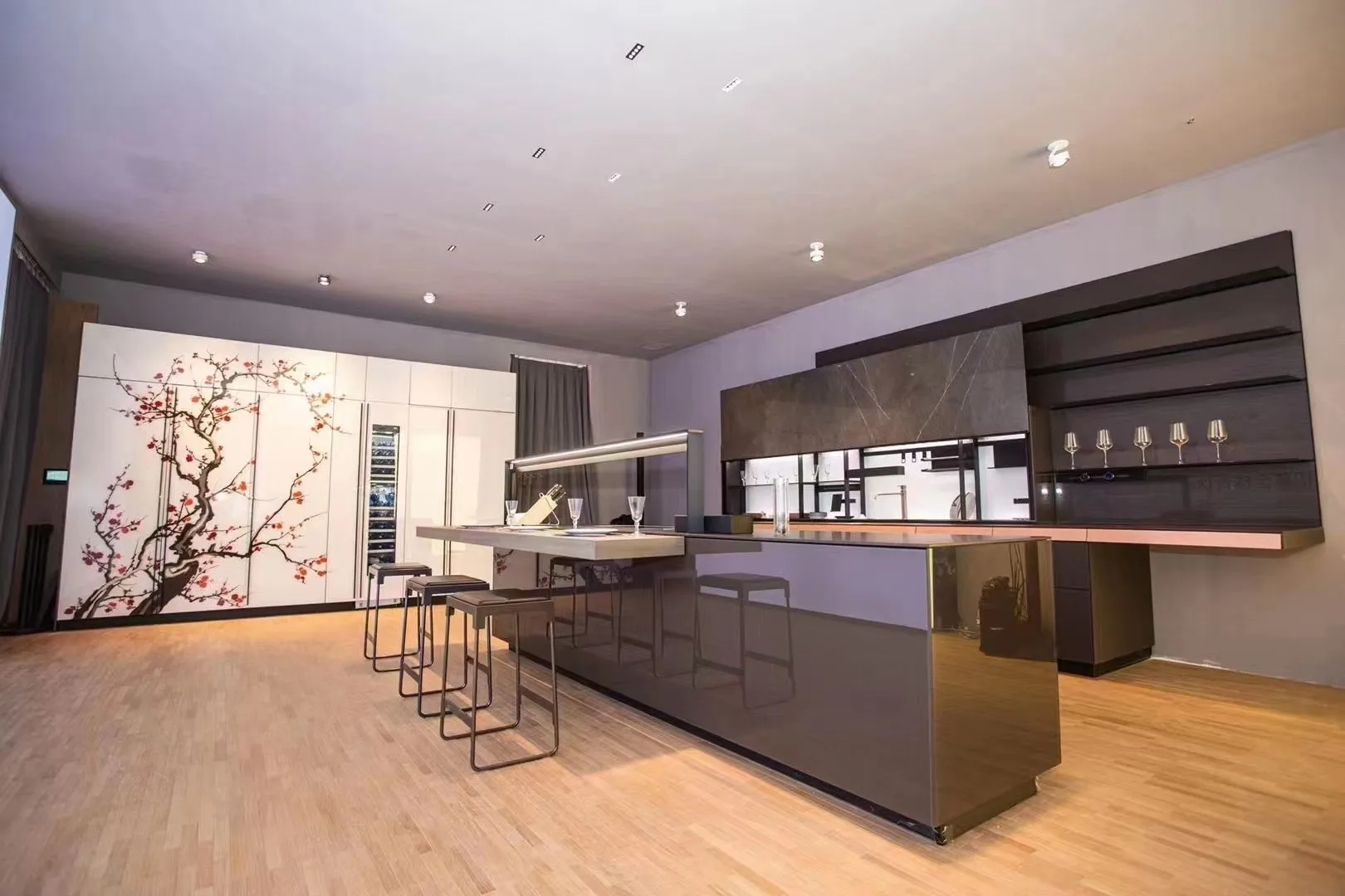 YY HOME Office Guangzhou meeting room with balanced lighting for conference table and participants