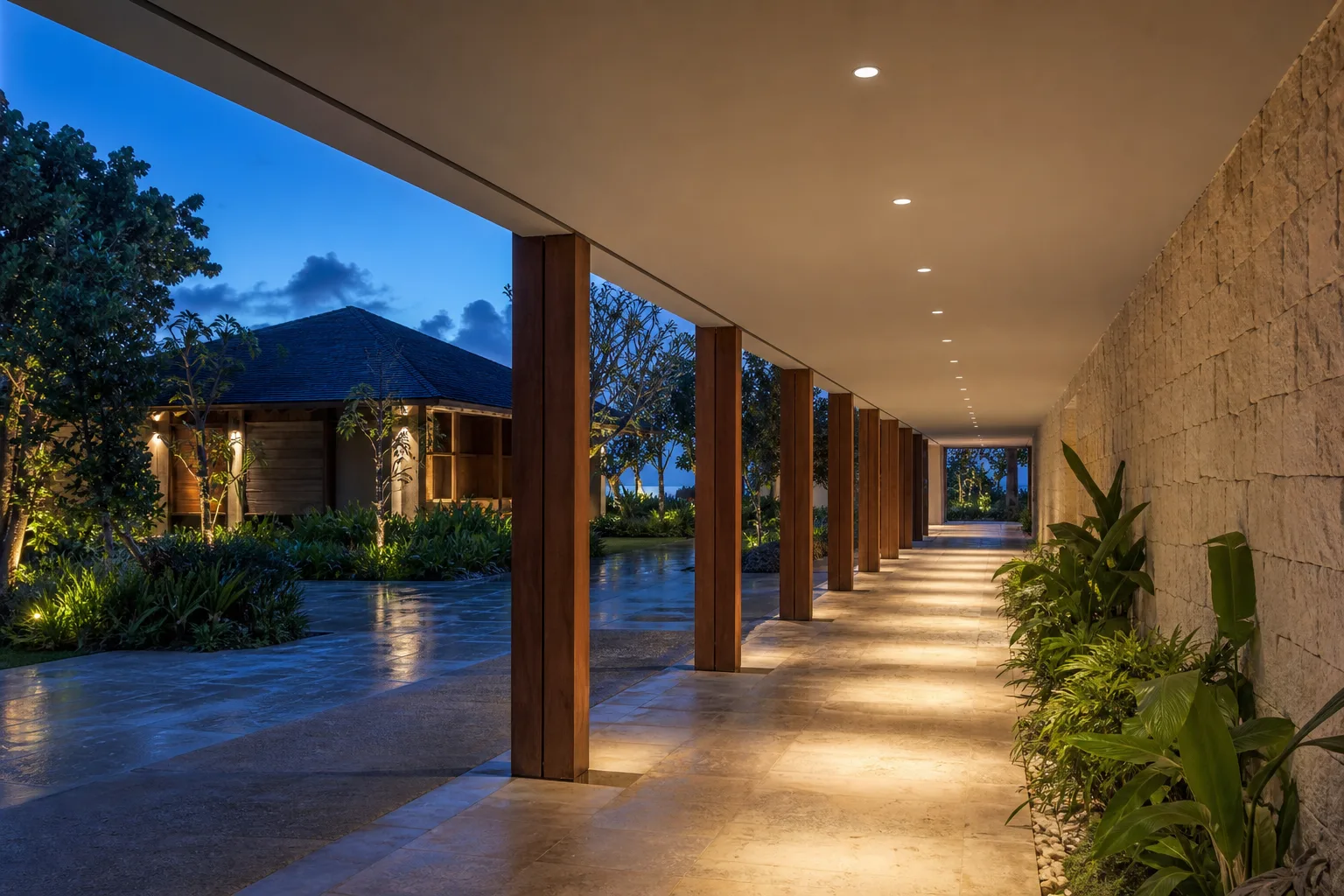 Covered Walkways & Arcades lighting application