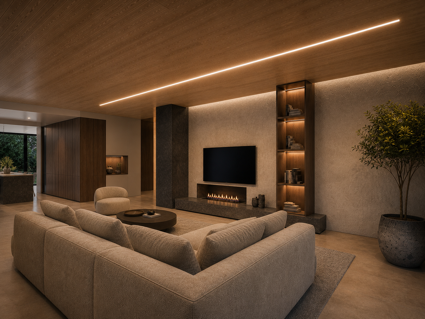 Recessed profile lighting project concept overview