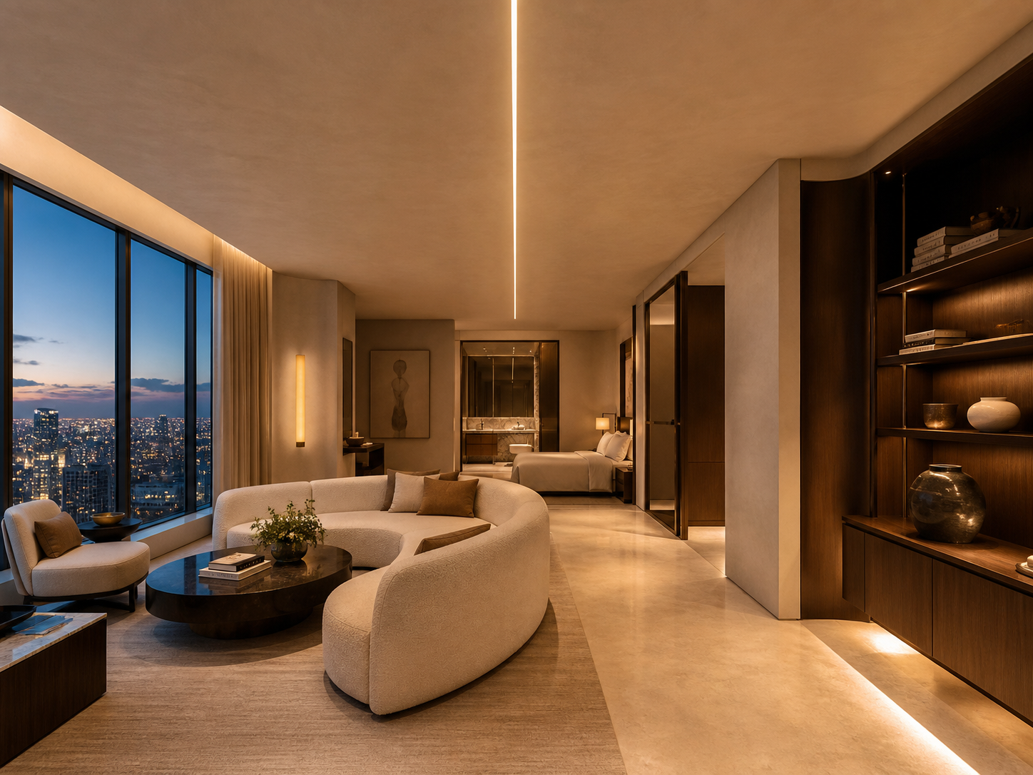 Trimless profile lighting suite concept overview