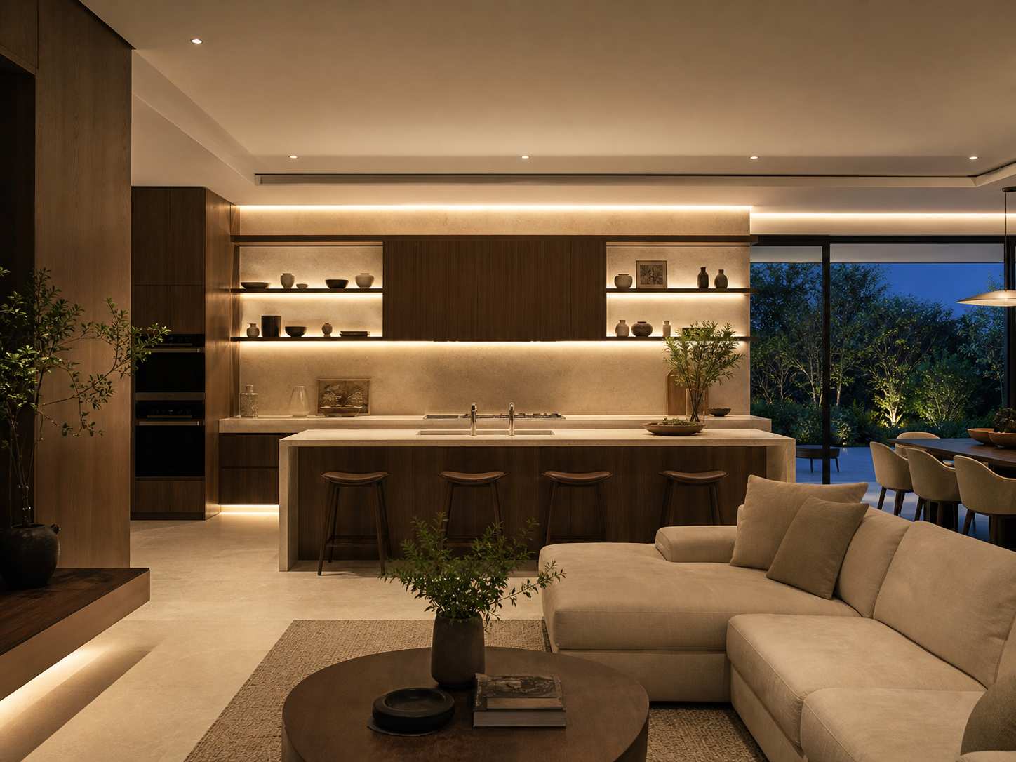 SMD LED strip residence lighting project concept