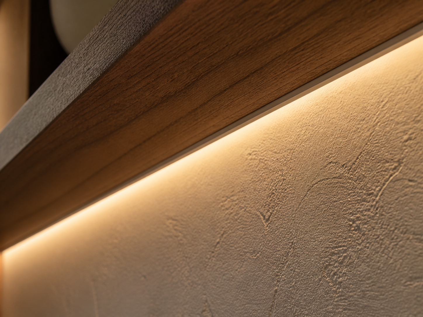 COB 8mm LED strip dot-free installation detail concept