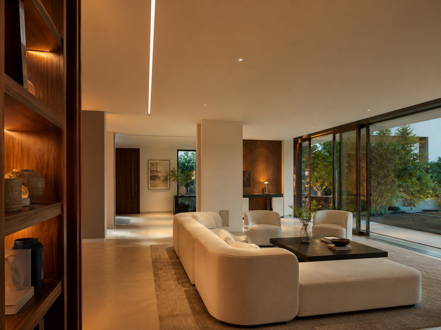 COB 8mm LED strip residence project concept reverse view