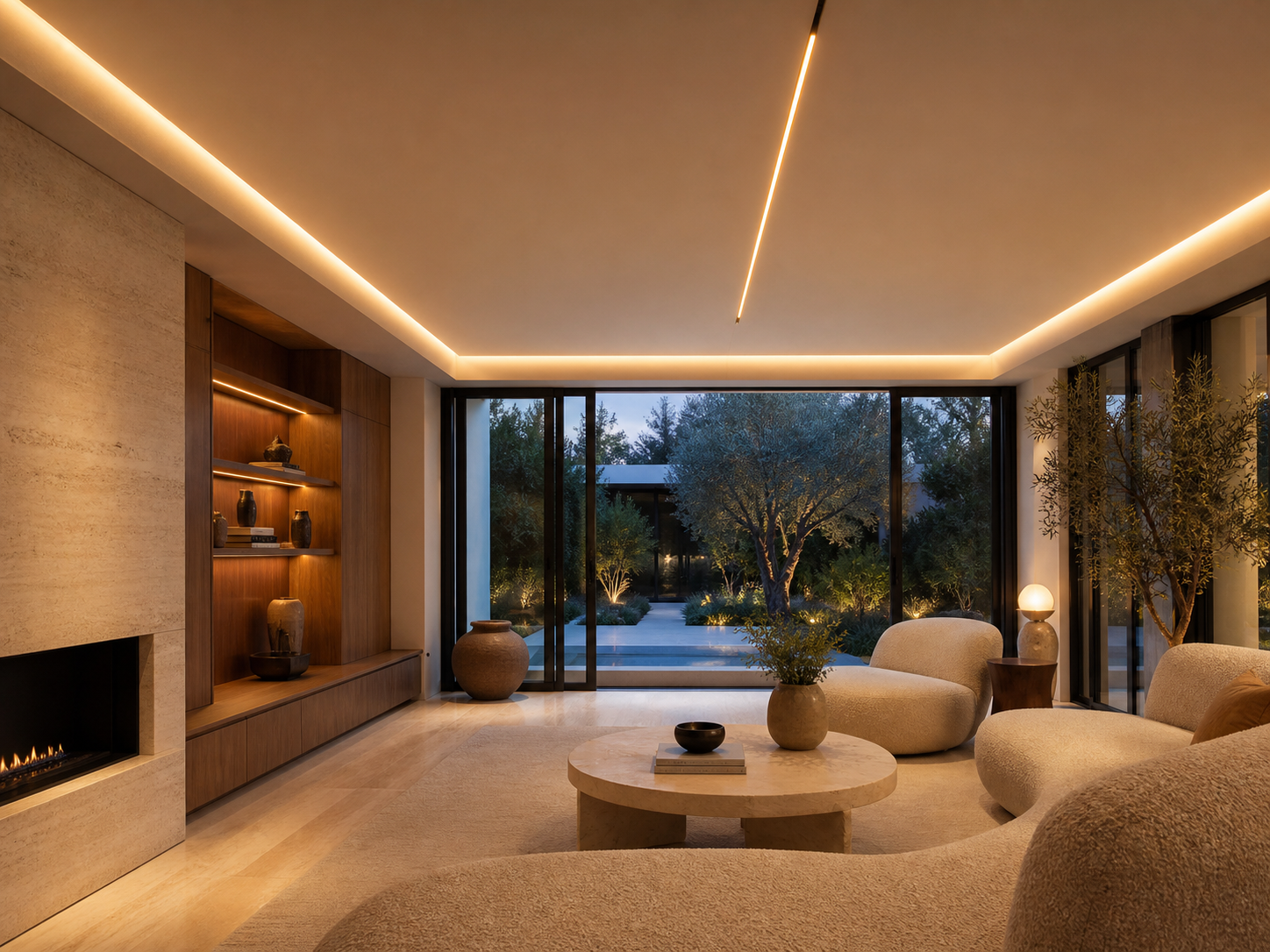 COB 8mm LED strip residential ceiling and shelf lighting