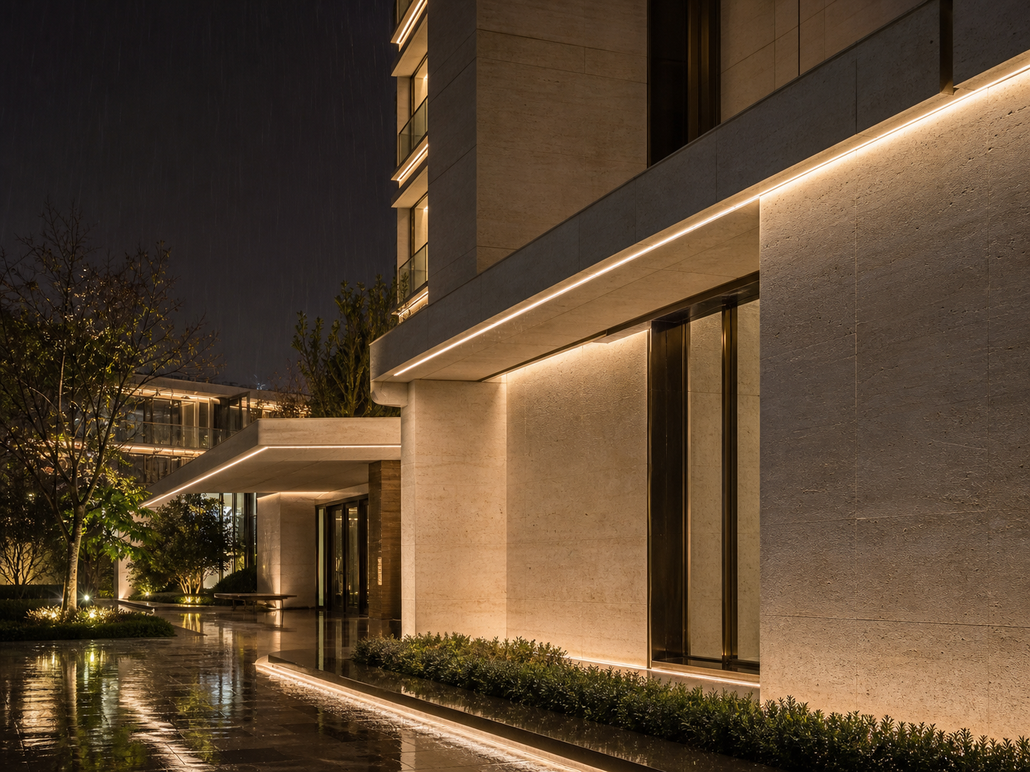 SMD IP68 LED strip building facade application
