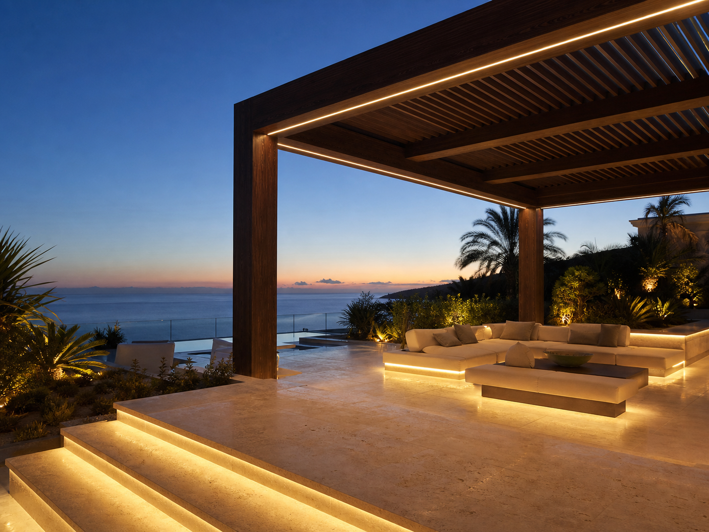SMD IP68 LED strip hotel terrace application