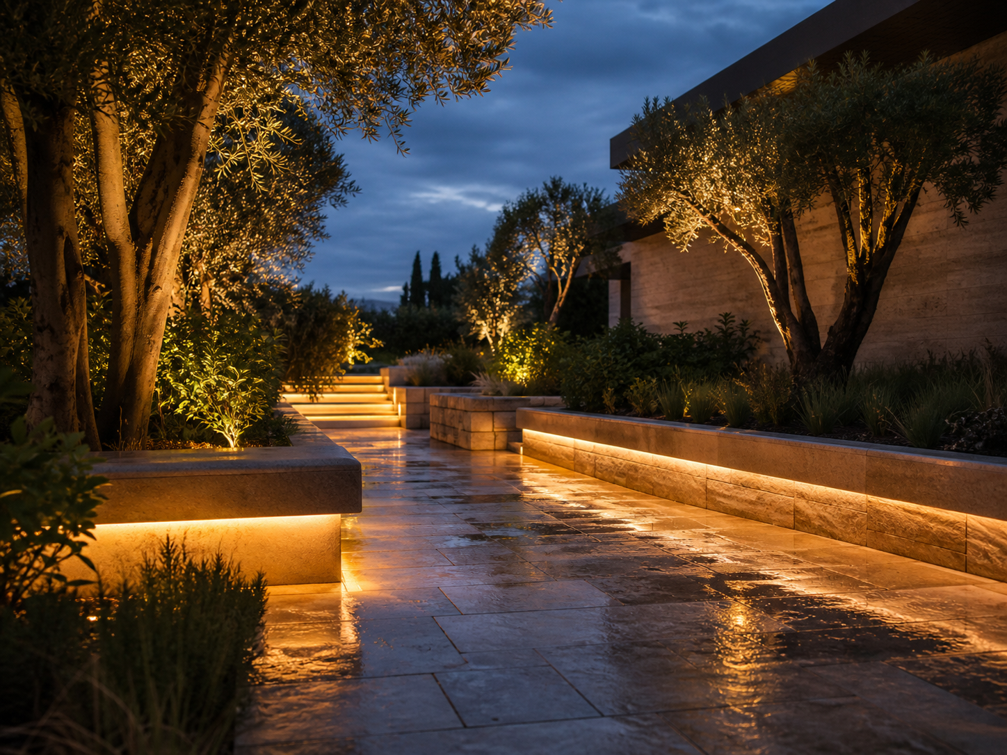 SMD IP68 LED strip outdoor landscape application