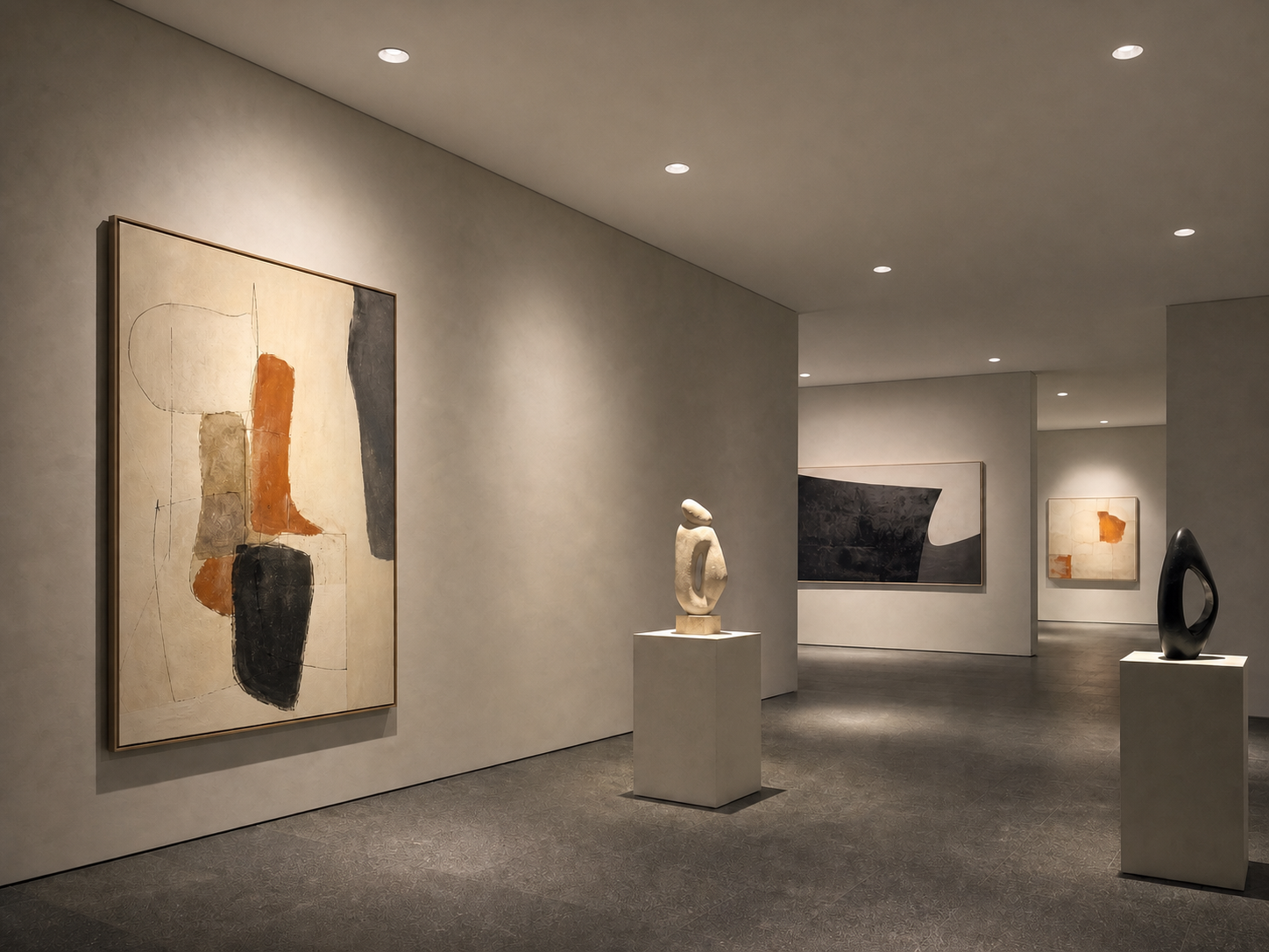 NEXA recessed downlight museum and gallery lighting application