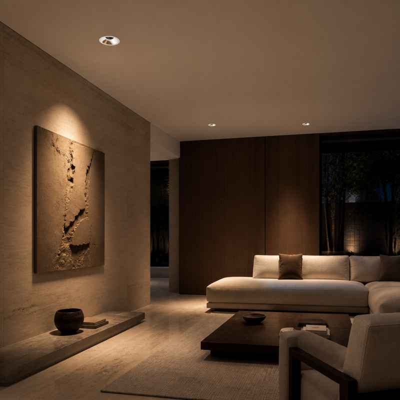 REDLINE recessed downlight luxury villa living room application