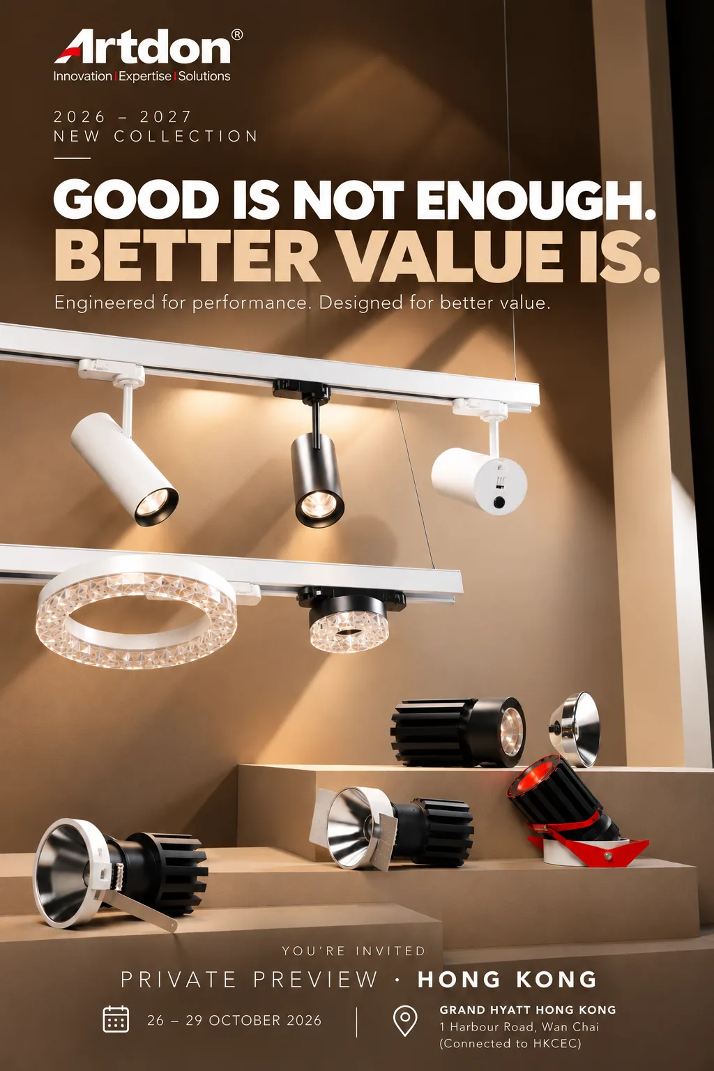 Artdon private lighting preview in Hong Kong October 2026