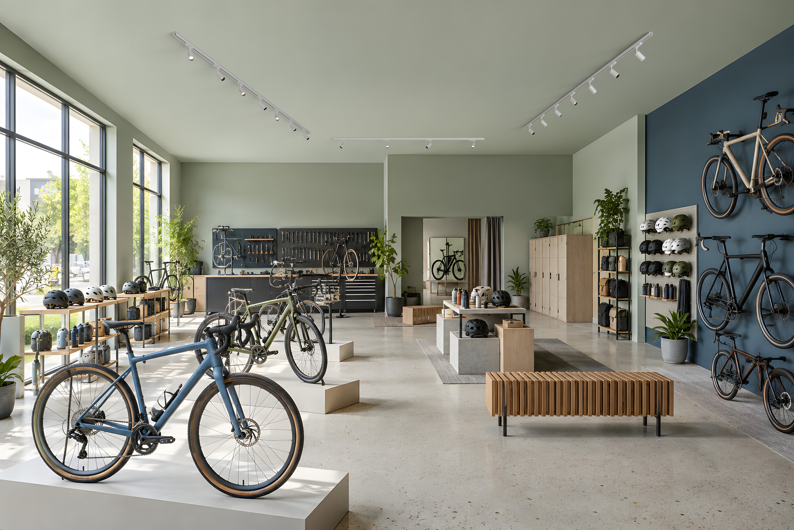 BEAMX compact track light in retail interior