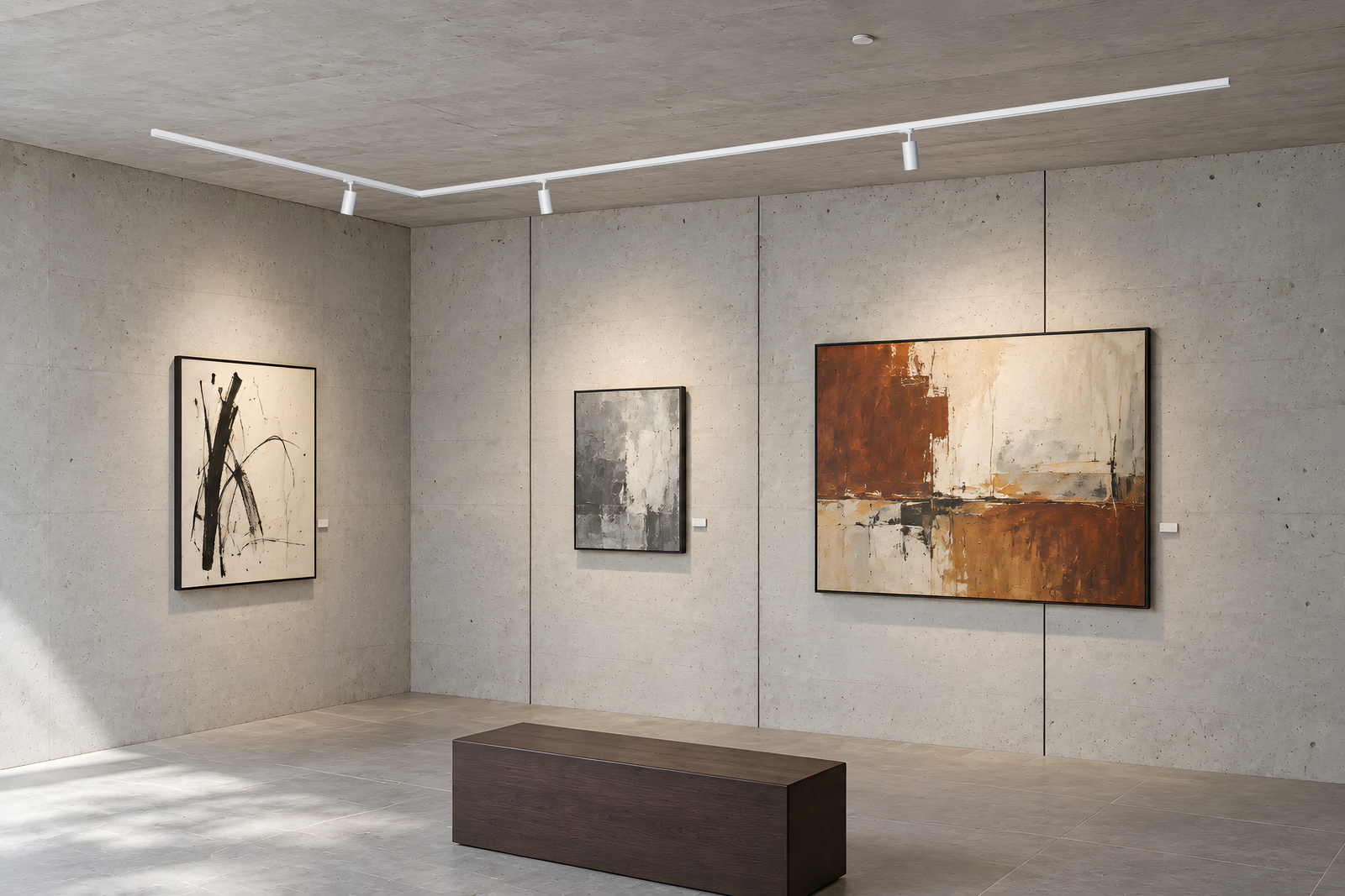 WASHO asymmetric wall washer in art gallery