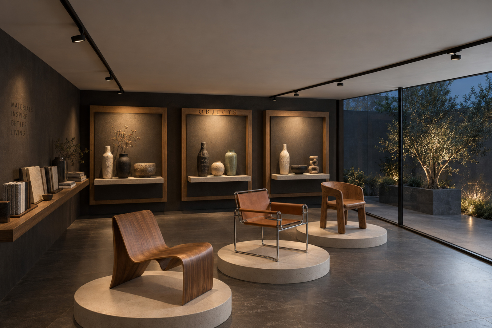 LUNO slim track light for sculpture and art displays