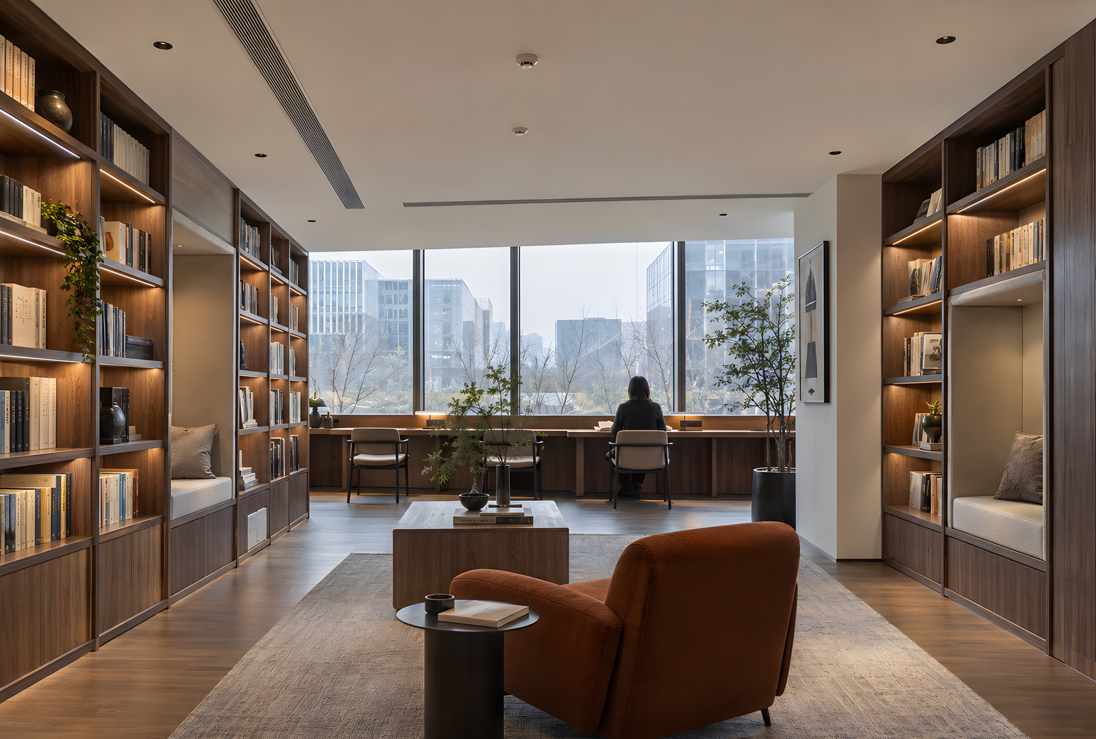 Interior lighting application shown in the MOVA TRIM catalogue