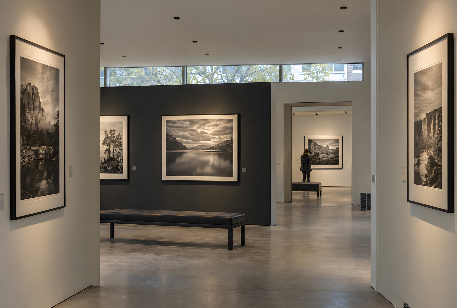 Interior lighting application shown in the MOVA WINGED TRIMLESS catalogue